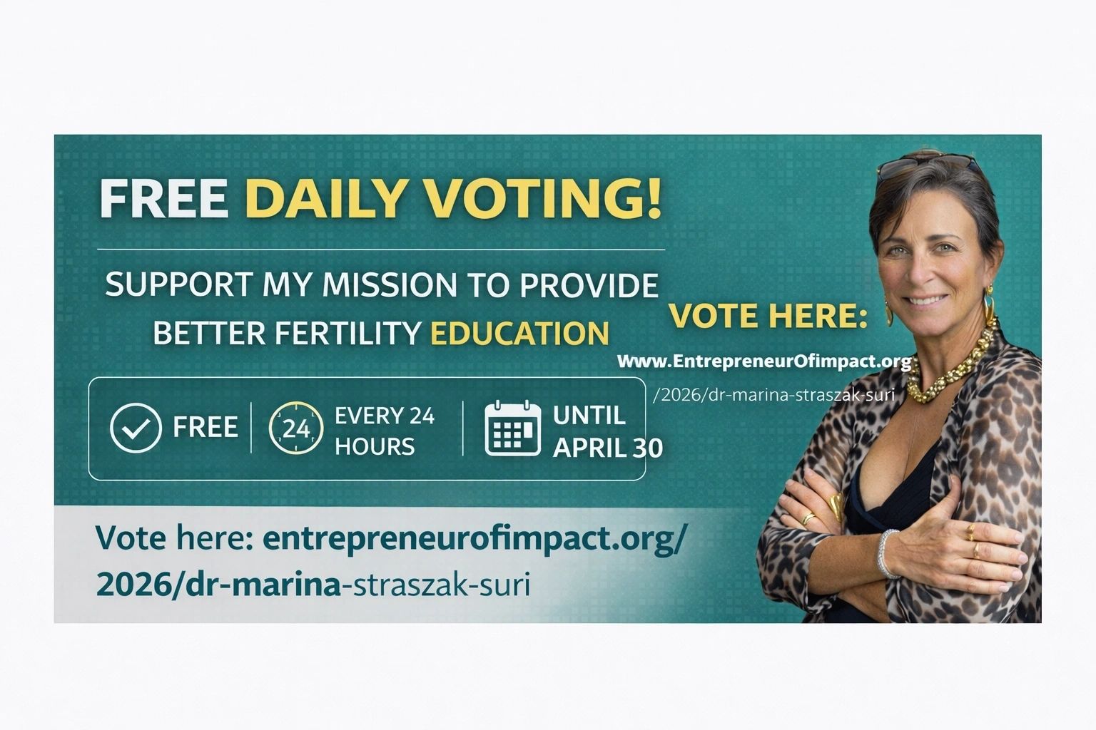 Dr. 20Marina 20Straszak Suri 20voting 20campaign